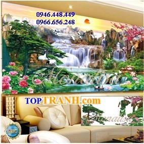 Tranh gắn đá non nước hữu tình